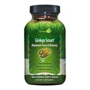 Irwin Naturals Ginkgo Smart Powerful Nootropic Brain Booster - Admite la memoria máxima, Focus " Mental Clarity with DMAE, Clubmoss, Choline " Acetyl L-Carnitine - 60 Liquid Softgels