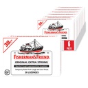 Las gotas de tos amigas de Fisherman, la tos supresora y las picaduras de garganta, Original Extra Strong, 10mg Menthol, 228 gotas (6 paquetes de 38)