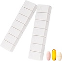 2Pack Weekly Pill Organizer,Extra Large 7 Days Pill Cases Travel Daily Pill Box for Fish Oil, Calcium Tablets Supplements and Other Vitamin Pill