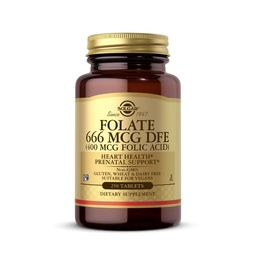 Solgar Folic Acid Tablets, 400 mcg, 250 Count