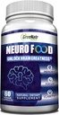 GreeNatr Brain Supplements for Memory and Focus - Ginko Biloba Capsules Brain Booster Supplement with B1, Folic Acid " Calcium - Memory Supplements for Cognitive " Brain Health 60 Capsules (1 Bottle)
