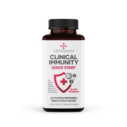 Inmunidad clínica - Inicio rápido - Soporte de sistema inmunitario - Respuesta rápida a la inmunidad - Boosts Anticuerpos, B + T + NK Cells, Neutrophils &amp; Macrophagens - Black Elderberry & Pre + Probiotics - 60 cápsulas