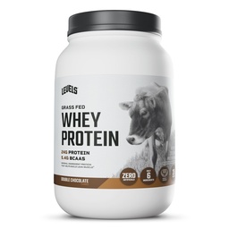 Niveles Grass Fed Whey Protein Powder, No Artificials, 24G de Protein, Double Chocolate, 2LB
