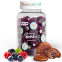 Troop Reishi Mushroom Gummies - Calming Gummies for Adults and Children - Focus Supplement for Stress, Relaxation, Immune Support - 4000mg Triple-Extracted Fruiting Body - Mixed Berry, 60 Count