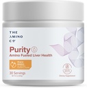 The Amino CO. Purity - Liver Support Supplement with Essential Amino Acids for Liver Detox Cleanse - Boost Liver Health for Optimal Liver Support- Peach Mango, 30 Servings