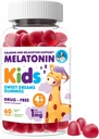Dr.Moritz Melatonin Gummies for Kids & Adults (Ages 4+) – Natural Berry Flavor, Gentle Sleep Aid & Nighttime Support, Natural Kids Sleep Aid Gummies, 60 Count