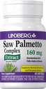 Lindberg Saw Palmetto Extract tención 160 mg Silencio 60 Softgels Silencio para Hombres y Mujeres Silenciosa Suplemento Estándarizado Silencio No GMO y Gluten Gratis