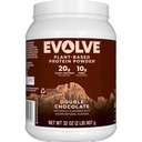 Polvo de proteína con base en planta giratoria, chocolate doble, 20g de proteína vegana, libre de lácteos, sin sabores artificiales, no transgénico, fibra 3g, exclusivo, 2 libras (paquete mayo Vary)