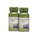 GNC Herbal Plus Bilberry Extract y Lutein ← Soporta Eye and Vision Health tención Twin Pack (2 x 60 Conde)