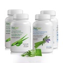 AloeCure Organic Aloe Vera Capsules Pack - 4 piezas - 2 x VeraFlex, 2 x Aloe Vera Capsules