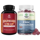 Bundle of Raspberry Ketones, Green Tea Extract " African Mango Blend and Extra Strength Zinc Gummies for Adults - Potent Ingredients to Speed Up Weight Loss, Gluten and Gelatin Free
