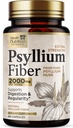 Psyllium Husk Capsules - Psyllium Husk Powder 2000 mg Per Serving - Extra Strength Fiber Supplement for Daily Digestion & Regularity Support - Natural Psyllium Fiber Caps - Bottled USA - 180 Capsules