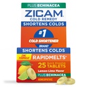 Zicam Zinc Cold Remedy RapidMelts Tablas rápidas de disuelve Sabor de limón con Echinacea 25ct