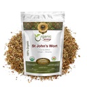 Manera Orgánica St. John's Wort Cut " Sifted (Hypericum perforatum) - Herbal Tea Silencioso Europeo Orgánica, Kosher " USDA Certified ← Vegan, Non GMO " Gluten Free TEN Origen - Albania (1/4LBS / 4Oz)