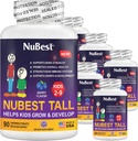 NuBest Tall Kids - Toddlers Vitamins and Kids Vitamins for Age 2 to 9 - Support Bone Strength, Overall Health and Immunity - Animal Shapes - 540 Chewable Berry Tablets | Pack 6