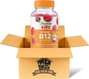 Vitamin B12 Gummies Bundle. Includes One Bottle 90 ct Lifeable Kids Vitamin B12 Gummies. Dietary Supplement, Gluten Free, Non Gmo, and Chewable B12 Vitamins Gummies. Comes with a Good For My Home Box!