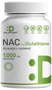 DEAL SUPPLEMENT NAC Supplement (N-Acetyl Cysteine) 1,000mg Per Serving with Reduced Glutathione, 240 Capsules – Antioxidant Support for Immune Health, Lung, & Liver Function