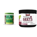 Amazing Grass Greens Blend Superfood: Super Greens Powder Smoothie Mix for Boost Energy & Force Factor Total Beets Drink Mix Superfood Powder with Nitrates to Support Circulation,Blood Flow