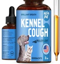 Dog Cough Treatment Liquid • Kennel Cough for Dogs & Cats • for Breathing During All Life Cycle • Marshmallow Root + Mullein Leaf in The Composition • Natural Supplement for All Breeds • 2 Oz