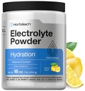Horbäach Electrolytes Powder | 16 oz | 130 Servings | Hydration Supplement | Vegetarian | Keto-Friendly | Non-GMO, Gluten Free Formula | Lemon Flavor