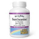 Factores naturales Suntheanine L-Theanine 100 mg - Suplemento de salud para la calma Outlook - L-Theanine Suplemento soporta Ayudas relajantes al sueño contra la somnolencia - 60 Tablas Chewable (30 Servimientos)