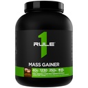 Regla 1 Gainer de Masa - Fórmula de alto nivel con 1.220+ Calories, 250g+ Complejo Carb Blend, 40g All-Whey Protein Por Servir (8 Servimientos, mantequilla de maní de chocolate)