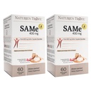 Trove SAM-e 400mg 120 Enteric Coated Caplets (2 Cajas de 60) - Vegan, Kosher, Non-GMO, Soy Free, Gluten Free - Mood and Joint Comfort - Cold Form Blister Packed