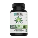 Zhou Saw Palmetto Suplemento para Hombres - Complejo Premium, Fórmula Avanzada, Extra Strength 450mg Saw Palmetto Berry Per Capsule - 100 cápsulas vegetarianas