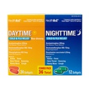 HealthA2Z® Daytime y Nighttime TENIDO Frío &amp; Flu Medicine ← Powerful Multi-Symptom Daytime and Nighttime Relief (24 Daytime &amp; 12 Nighttime Softgels) (Daytime & Nighttime Combo (36 Count Pack of 1))
