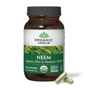 ORGANIC INDIA Neem Leaf Capsules - Suplemento herbario, soporta Skin &amp; Immune Health, Vegan, Gluten Free, USDA Certified Organic - 90 Count