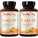 Coenzyme Q10 400mg CoQ10 Supplement - Once Daily Coq 10 400mg Powder Capsules for Healthy Heart Antioxidant and Energy Support - Non-GMO Quick Absorption Ubiquinone Q10 Coenzyme (200 Servings)