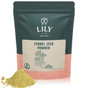 Lily of the Valley Fennel Seed Extract Powder - Great for Cooking, Salads and Tea - 100% Raw Sourced from India - Vegan & Gluten-Free - Packed in Resealable Pouch (8oz, 226g)