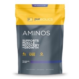 Aminos Purbólicos Silenciosos 4g de Aminoácidos Libres, Beta-Alanina, 0 Azúcar &amp; 60 Servings (Grape Gatsby)