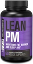 Jacked Factory Lean PM Night Time Fat Burner, Sleep Aid Supplement, & Appetite Suppressant for Men and Women - 60 Stimulant-Free Veggie Weight Loss Diet Pills