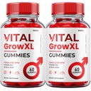 (2 Pack) Vital Grow XL Gummies - Fórmula Oficial - Vial Grow XL Advanced Strength Fórmula, Vital Grow XL Reseñas, Total Health Support 1000mg Maximum Strength Wellness Suplemento (120 Gummies)