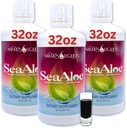 Líquidos de la naturaleza Aloe Vera Juice Oceanic Elixir - Blend Botánico Propietario para Tiroides, Digestión y Soporte Inmunitario, 32oz (Pack of 3)