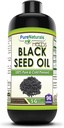 Naturales puros Black Seed Oil Supplement ← 16 Oz Silencio 5 G Por Serving Silencio 96 Servings Per Bottle ← Non-GMO SilencioGluten-Free TEN Made in USA