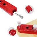 165mm Carpintería de madera Scriber, Manómetro de madera, Mancha de dibujo de arco métrico ajustable Scribing Circle Ruler Marcador de círculos Herramienta de marcación de círculo (Red)