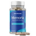 Santo Remedio Memoria, Booster de Salud Cerebro, ayuda a fortalecer las conexiones neuronales, ayuda a mejorar la atención, la memoria y la concentración, 30 servicios, Gluten Free, Non-GMO