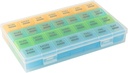 Monthly Pill Organizer 1 Time a Day with DustProof Case, Extra Large 4 Weeks Pill Box Once a Day, 28 Days Pill Container 1 Per Day, Weekly Vitamin Case, Daily Medicine Organizer for Fish Oil