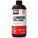 Factor de fuerza L-Carnitina Liquid 3000mg, Maximum Strength Supplement to Support Fat Metabolism, Cellular Energy &amp; Muscle Recovery, High Absorbing, Non-GMO, Berry Flavor, 16 oz Bottle