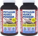 Yerba Prima Psyllium Husk Powder 12 oz (Pack of 2) - Suplemento de fibra natural