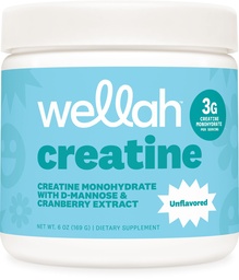 Wellah Creatine for Women (50 Servings, Unflavored) - Cretina Monohydrate con Dandelion &amp; Cranberry Extract