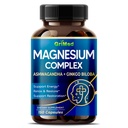 Complejo de Magnesio 8,600mg - x8 Potencia con Ashwagandha + Ginkgo Biloba - Relajación &amp; Restauración, Descanso sueño - USA Hecho &amp; Tested (150 Conde (Pack of 1))