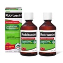 Robitussin Adulto Máximo Estréngth Cough Plus Chest Congestion DM Max, Tos Suppressant and Expectorant, Raspberry Flavor, 8 Fl Oz x 2