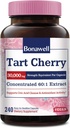 Bonawell Tart Cherry 60:1 Extract, 30000mg Strength, Made from Montmorency Tart Cherries, Powerful Uric Acid Cleanse, 8 Month Supply, 240 Capsules