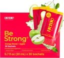 BeMe Vitamin B12 Liquid Shot, BeStrong - Vitamin B 12 Drinkable Liquid Supplement Supports Energy Boost, Focus, & Concentration - Guarana, Taurine, & Collagen Supplements Promote Recovery (30 Sachets)