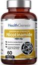 B-3 Nicotinamide 1000 mg 60 Tabs Extra Strength Slow Release - Natural Flush-Free Vitamin Formula | Gluten-Free Nicotinic Amide Niacin | Supports Skin Health | Cell Repair Support