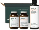 ALGAECAL Welcome Kit - Bone Builder Pack, Plant Based Calcium Supplement & Strontium, 16 nutrients for Bone Health + EPA & DHA Omega 3 Fish Oil, Supporting Brain, Heart, Skin & Bones, Made in USA