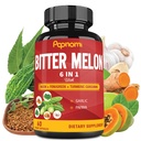 Extracto de melón orgánico - 60 pastillas 2 meses - Neem combinado, Fenugreek, Curcumin, Ajo &amp; Papaya